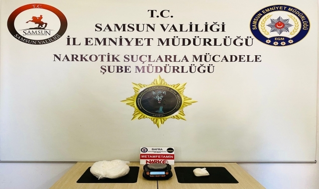 Samsun'da üzerinde 1 kilo 205 gram uyuşturucu bulunan kadın tutuklandı