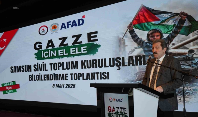 Samsun Valisi Tavlı: "Gazze'yi yalnız bırakmayacağız"