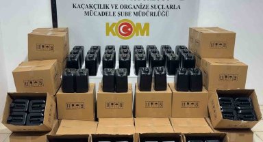 Samsun'da 1 ton etil alkol ele geçirildi