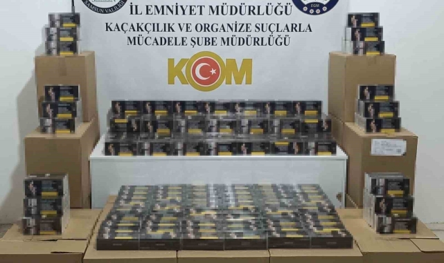Samsun&#039;da 250 bin makaron ele geçirildi