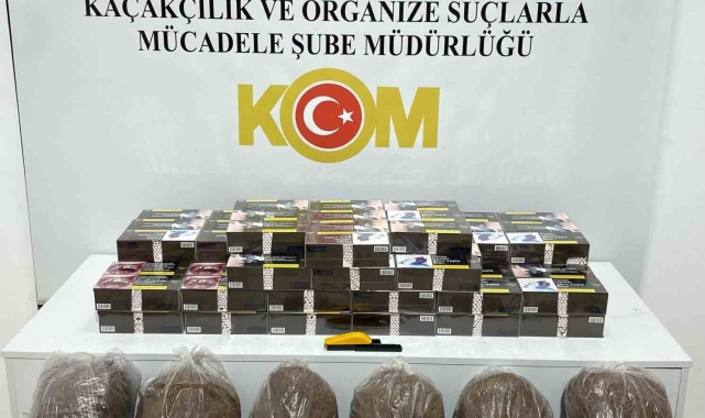 Samsun'da kaçak tütün ve makaron operasyonu