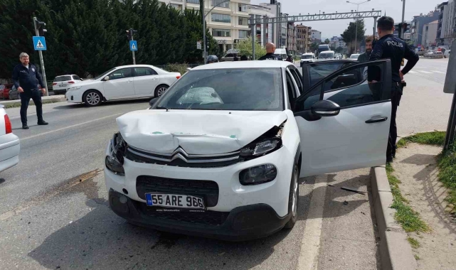 Samsun&#039;da trafik kazası: 2 yaralı