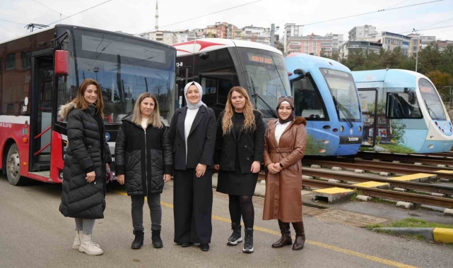 Samsun'un toplu ulaşımı kadınlara emanet: Otobüs şoförü, vatman ve şef
