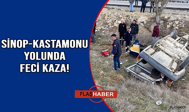 Şarampole yuvarlanan otomobi̇l takla attı