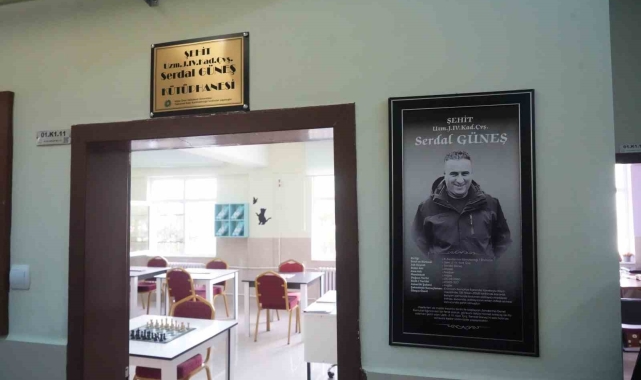 Şehit Serdal Güneş'in adı okula açılan kütüphanede yaşatılacak