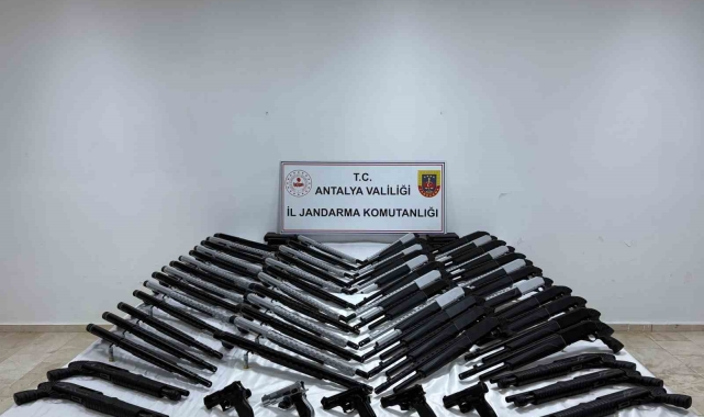 Serik'te ruhsatsız silah operasyonu