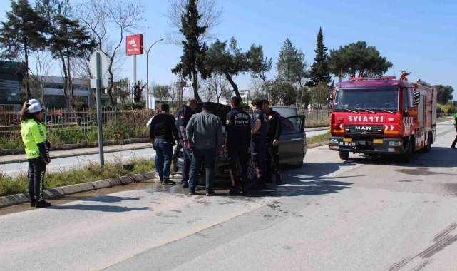 Seyir halindeyken dumanlar yükseldi