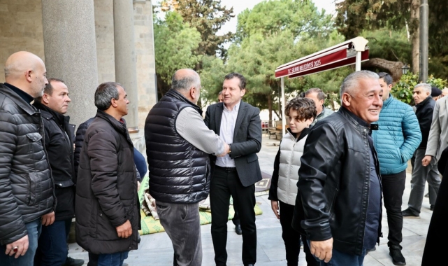 Silivri Belediye Başkanı Balcıoğlu, bayram namazını Piri Mehmet Paşa Camii'nde Kıldı