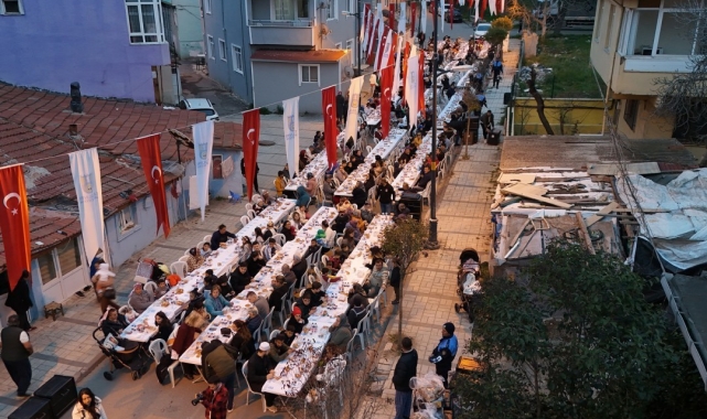 Silivri Belediyesi, Mimar Sinan Mahallesi'nde Ramazan iftar programı düzenledi