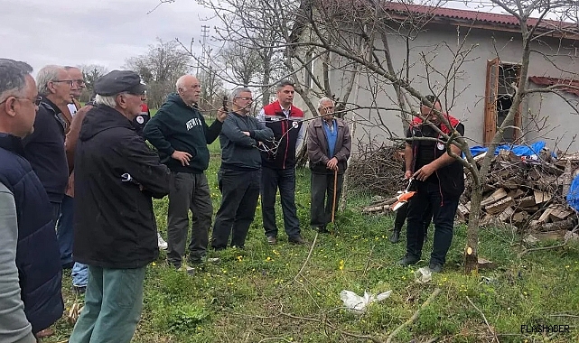 Sinop'ta çiftçilere meyve budama eğitimi