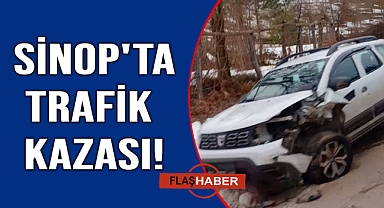 Sinop'ta korkutan kaza:1 yaralı