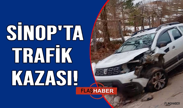 Sinop'ta korkutan kaza:1 yaralı