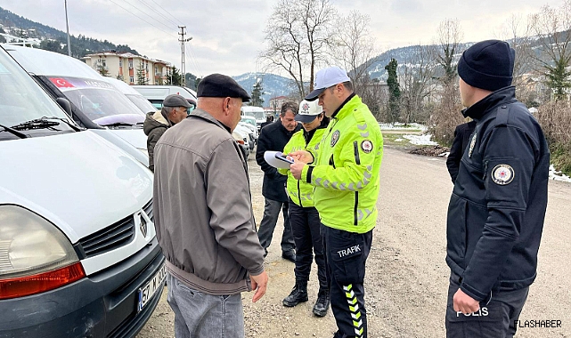 Sinop'ta okul servislerine denetim