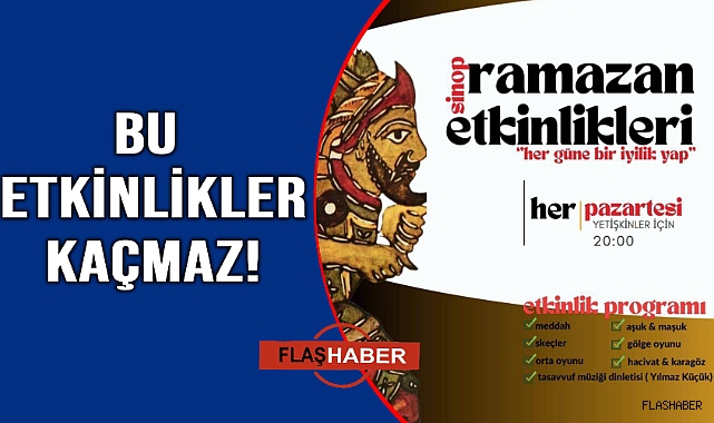 Sinop'ta Ramazan etkinlikleri başlıyor
