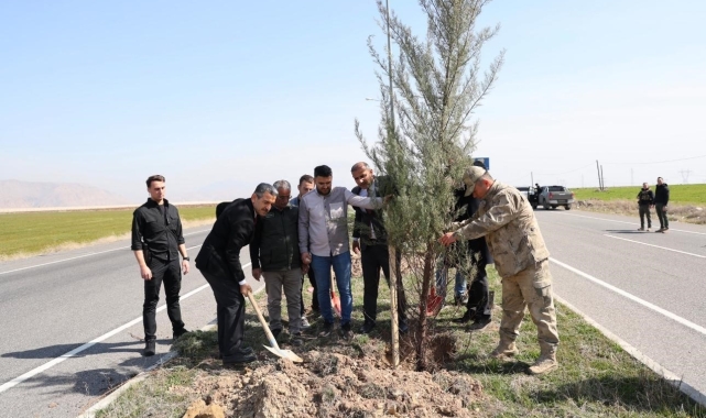 Şırnak Şerafettin Elçi Havalimanı'nda ağaçlandırma çalışması