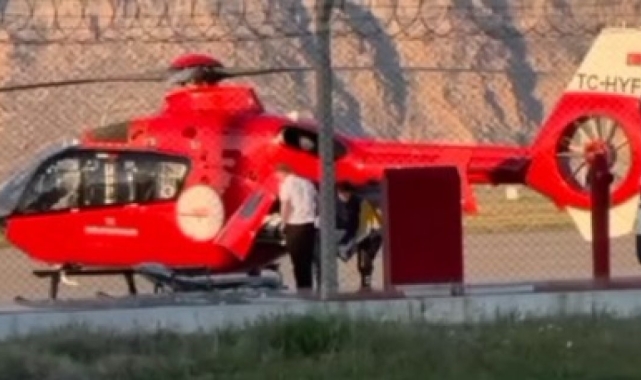 Şırnak'ta kalp krizi geçiren hasta ambulans helikopterle Diyarbakır'a sevk edildi