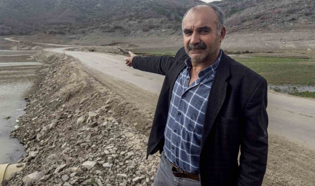 Sular çekilince ortaya çıkan yol 18 köyün ulaşımını kolaylaştırdı