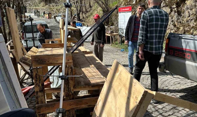 Sümela Manastırı çevresindeki seyyar tezgahlar kaldırıldı