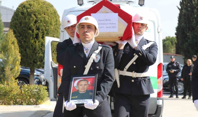 Tedavi gördüğü hastanede vefat eden Emniyet Müdürü memleketine törenle uğurlandı