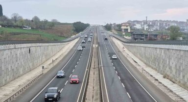 Tekirdağ'da bayram trafiği yoğunluğu