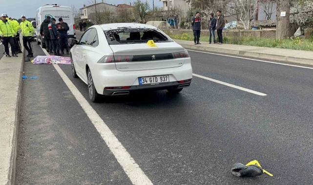 Tekirdağ'da feci kaza: Otomobilin çarptığı yaya hayatını kaybetti