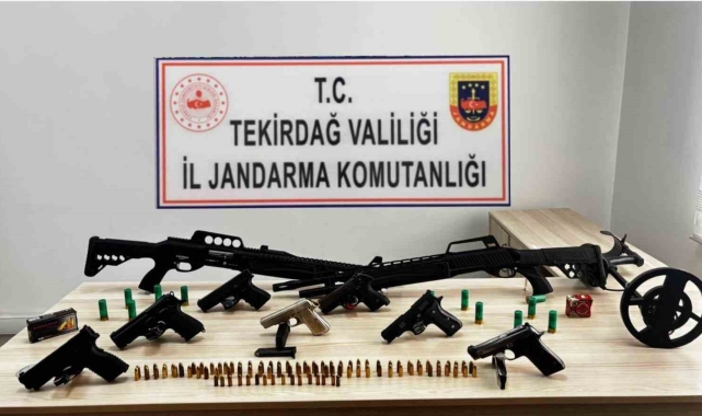Tekirdağ'da jandarmadan kaçakçılık ve silah operasyonları