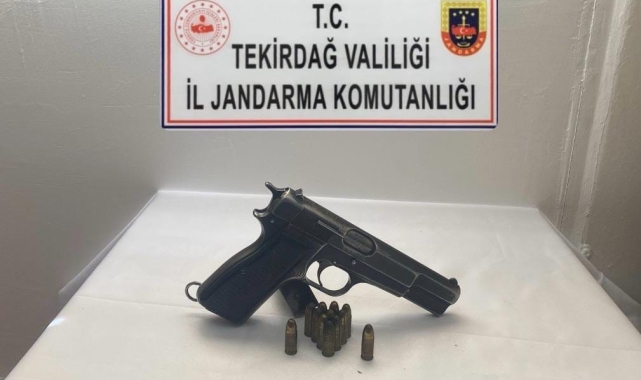 Tekirdağ'da jandarmadan ruhsatsız silah operasyonu