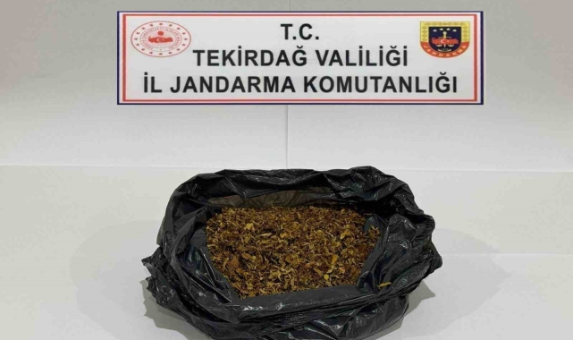 Tekirdağ'da jandarmadan uyuşturucu operasyonu