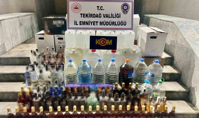 Tekirdağ'da kaçak içki ve cinsel içerikli hap operasyonu: 1 tutuklama
