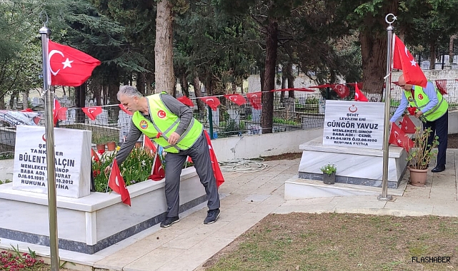 THK Sinop Şubesi'nden şehitlere ziyaret