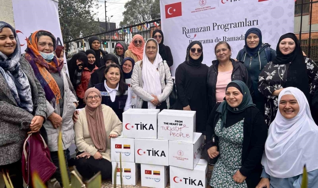 TİKA, Kolombiya'da 500 aileye gıda kolisi ulaştırdı