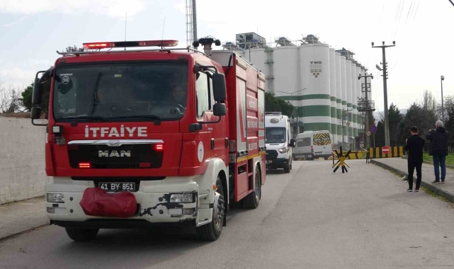 TMO'da çıkan yangın ekipleri harekete geçirdi