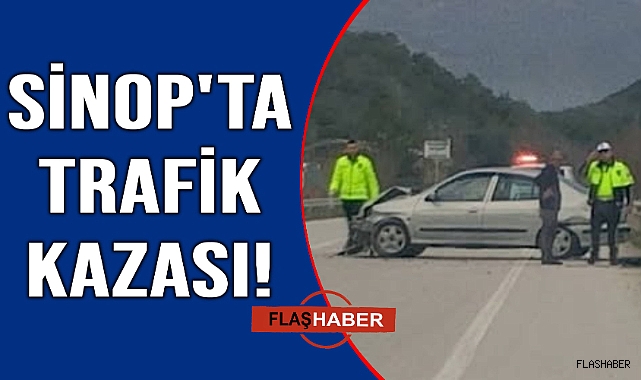 Traktöre çarpmamak için manevra yapan araç bariyerlere çarptı