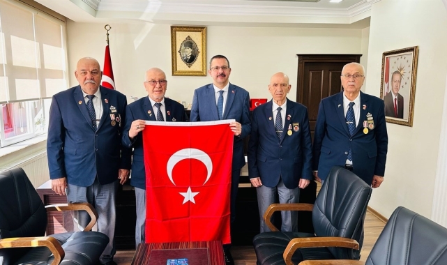 Türkiye Muharip Gaziler Derneği'nden Kaymakam Özderin'e ziyaret