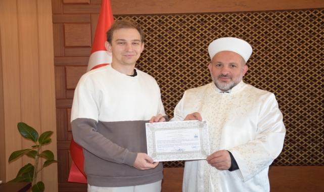 Ukraynalı Iastremskyi Giresun'da Müslüman oldu