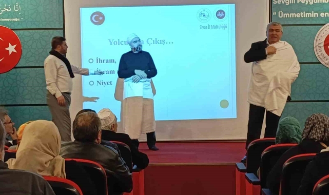 Umreye gidecek vatandaşlara uygulamalı eğitim verildi