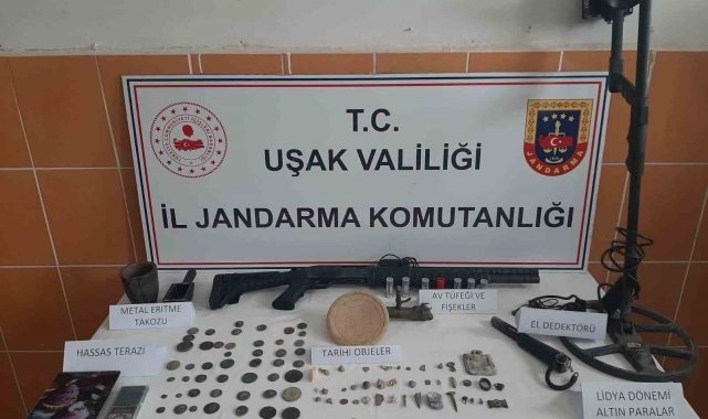 Uşak'ta tarihi eser kaçakçısı yakalandı
