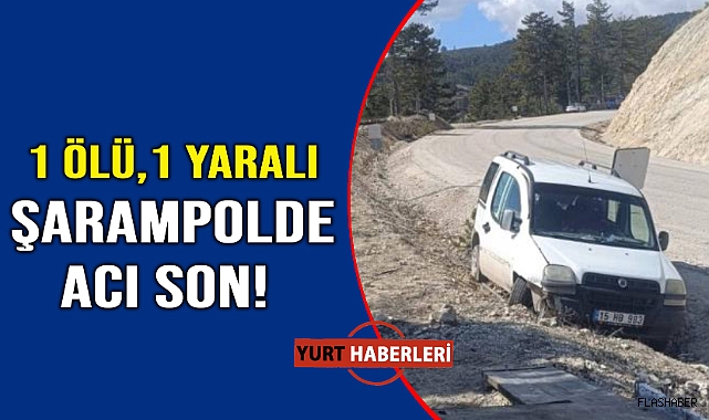 Virajı alamayan araç şarampole düştü:1 ölü, 1 yaralı