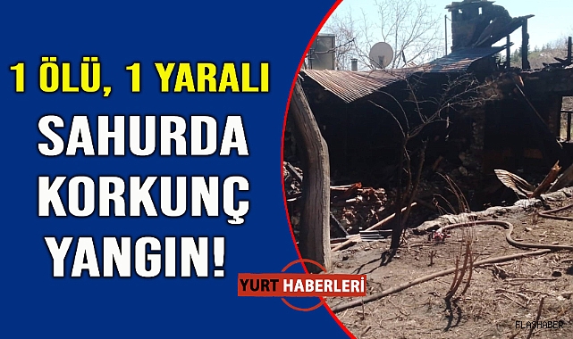 Yaşlı çifti yangın ayırdı