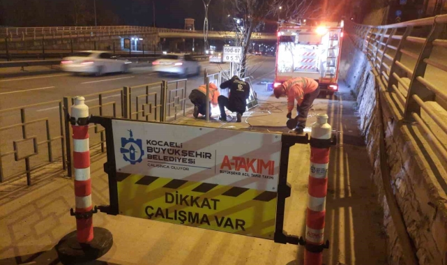 Yaya güvenliğini attırmak için üstyapı çalışmaları 724 sürüyor