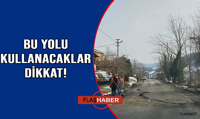 Yolda oluşan çatlaklara hızlı müdahale
