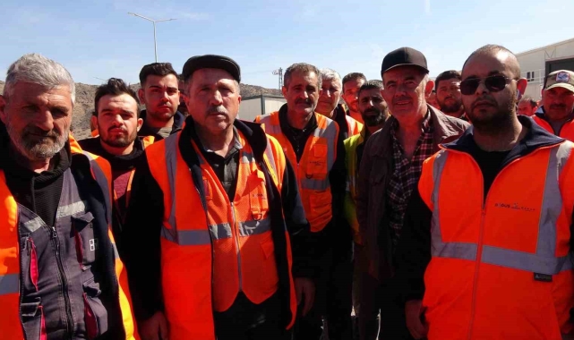 Yozgat'ta Yüksek Hızlı Tren şantiyesi işçileri iş bıraktı