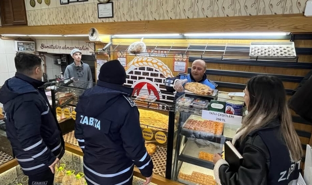 Zabıtalardan fırınlara denetim