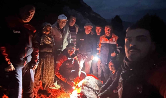 120 kiloluk keçi için ekipler seferber oldu