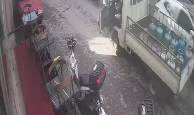 13 yaşındaki Yusuf, tüp yüklü kamyoneti durdurarak faciayı önledi