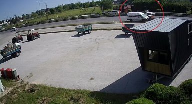 Araçtan koparak üzerine doğru gelen tekeri son anda fark etti, ölümden döndü