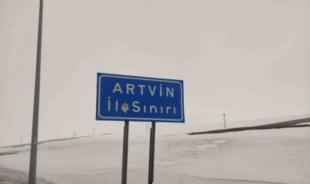 Ardahan'ın yüksek kesimlerinde kar yağışı etkili oluyor