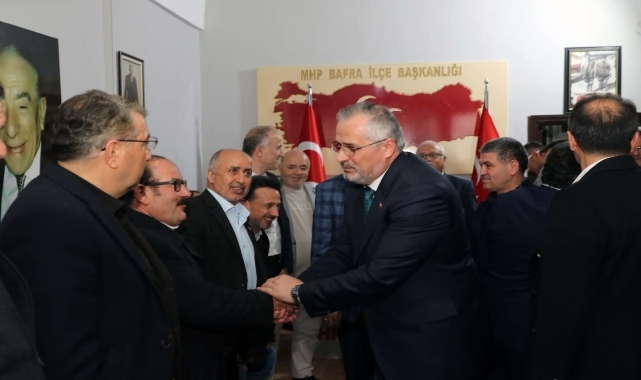Bafra Belediye Başkanı Hamit Kılıç ve AK Parti Yönetimi&#039;nden MHP&#039;ye bayram ziyareti
