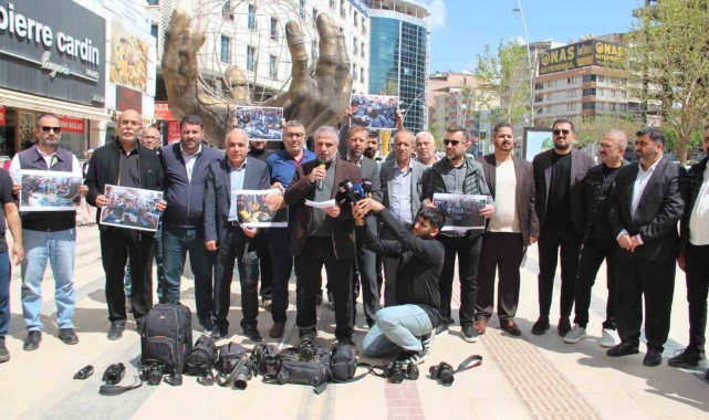 Basın mensuplarından Gazze'de meslektaşlarının katledilmesine tepki