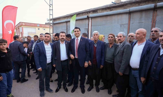 Başkan Yılmaz'a Kozluyazı'da coşkulu karşılama